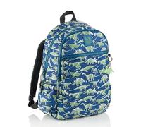 Miquelrius Dreifacher Schulrucksack für Kinder, 15 l, recycelt, 3 Fächer, Seitentaschen, ergonomische Griffe, leuchtet im Dunkeln, Schulbeginn, 27 x 18 x 40 cm, Fossil