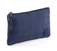 Miquelrius - Gepolsterte Kulturbeutel aus Polyesterimitat mit Griff und Silikonpatch, wasserabweisend für Schreibwaren oder Make-up-Zubehör, 205 x 120 mm, Marineblau