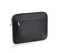MIQUELRIUS Laptoptasche 15-15,6 Zoll schwarz wasserabweisend - Notebook Schutzhülle 38x27cm mit Fleece-Futter, 360° Rundumschutz, 2 Fächer