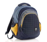 MIQUELRIUS Rucksack Berlin blau gelb grau 30 l 42 x 31 x 6 cm