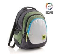 MIQUELRIUS Rucksack Berlin grau grün blau 30 l 42 x 31 x 6 cm