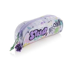 Miquelrius Schulmäppchen, Federmäppchen mit einem Fach, aus recycelten Flaschen, Reißverschluss, organisieren Sie Ihre Schulsachen für die Schule, Lavendelfarben, Federmäppchen mit 1 Fach