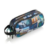 Miquelrius - Schulmäppchen mit DREI Fächern, hergestellt aus recycelten Flaschen, Reißverschluss, organisieren Sie Ihre Schulsachen für die Schule, bunt, Federmäppchen mit 3 Fächern