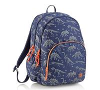 Miquelrius Unisex Kinder Mochila Triple Oslo Reciclada Dinoworld Rucksack, blau