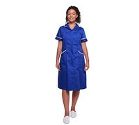 Mirabella Health & Beauty Damen Medizin Und Pflege Kleid Kingfisher Königsblau-Weiß Gr. 50 DE 22 UK