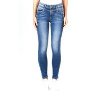 Miracle of Denim M.O.D Damen Jeans Elena Skinny Fit, Bequemer Stretch-Denim, Schlanke Passform (DE/NL/SE/PL, Bundweite & Schrittlänge, 32, 32, Crayon Blue)