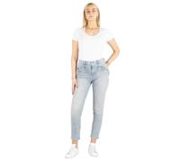 Miracle of Denim M.O.D Damen Jeans Rea High Regular Fit in Danger Grey (DE/NL/SE/PL, Bundweite & Schrittlänge, 27, 32, Danger Grey)