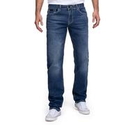 Miracle of Denim M.O.D Herren Jeans Hose mit geradem Bein Thomas Comfort NOS-1009 Mid Blue (877) 31/32