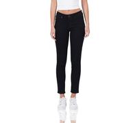 Miracle of Denim M.O.D Monika Damen Slim Fit Jeans Schwarz - Slim Fit Damenjeans, figurbetonte Baumwolle-Polyester Jeans, knöchellang, Elegante Casual Jeans für Büro & Alltag, vielseitig kombinierbar