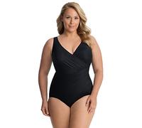 Miraclesuit 6519088W Women's Must Haves Oceanus Black Shaping Swimsuit 54W