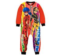 Miraculous Girls Roter Einteiler | All-in-One-Fleece-Loungewear | Marienkäfer Vesperia | Kinder-Pyjama-Pyjama-Schlafanzug-Nachtwäsche | Gemütliche Geschenkartikel - 7-8 Jahre