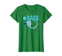 Miraculous Ladybug Kwamis Collection Sass Power T-Shirt, Damen, Dunkelgrün, 3XL