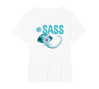 Miraculous Ladybug Kwamis Collection Sass Power T-Shirt, Damen Große Größen, Weiß, 5X