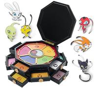 Miraculous Ladybug Schatulle aus Holz | original & offiziell lizensiert | 2er Set aus Master Fu Miracle Box 26cm + 6 Anstecker