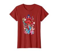 Miraculous Ladybug Summer Aqua You Can Do It T-Shirt, Damen, Cranberry, L