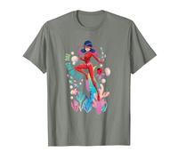 Miraculous Ladybug Summer Aqua You Can Do It T-Shirt, Herren, Heidekraut/Armeegrün, L
