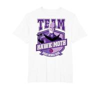 Miraculous Ladybug - Team Hawk Moth T-Shirt, Herren Große Größen, Weiß, 3X Tall