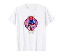 Miraculous Ladybug The Movie LB Badge Title T-Shirt, Herren, Weiß, XXL