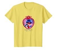 Miraculous Ladybug The Movie LB Badge Title T-Shirt, Kinder, Gelb, 116