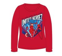 Miraculous Langarm-Shirt | "Ladybug" | Rot oder Weiß | Größe 116, Rot