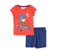 Miraculous Marienkäfer-Schlafanzug, kurzärmelig Gr. 10 Jahre, rot