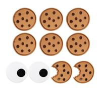 MisFun 10 Stück Keks Aufnäher Cookie Patches, Flicken zum Aufbügeln Kinder, Nähen und Gestickte Stoffaufnäher, Applikationen zum Aufnähen Aufnäher Kinder, Bügelbilder Kinder für Kleidung Jeans Patches
