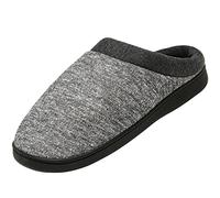 Mishansha Hausschuhe für Herren Damen Weiche Plüsch Gefüttert Warme Pantoffeln Bequeme Memory Foam Slippers Drinnen Draußen, Grau 37 EU