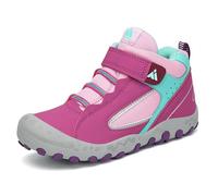 Mishansha Wanderschuhe Kinder Freizeit Turnschuhe Mädchen Leicht Trekkingschuhe Atmungsaktiv Sport Outdoorschuhe,Violett 33EU