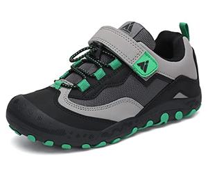 Mishansha Wanderschuhe Kinder Sports Sneaker Mädchen Jungen Laufschuhe Leicht Turnschuhe Outdoor Trekkingschuhe Schwarz 29