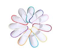 miss-an Hotelslipper 10 Paar,Gästehausschuhe Pantoffel,frottier Slipper,hotelslipper Offen Universalgröße, 27x10,5x1,3 cm,Weiß,for Women Men.