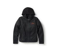 Miss Enthusiast 3-in-1 Damen Textil Jacke, S S schwarz