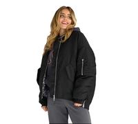 Miss Goodlife Damen Bomber Jacke, MG13195 Oversize, Bomber Jacke, black, XS