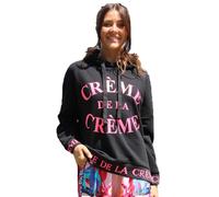 Miss Goodlife Damen Hoodie MG9769, Creme de la Creme, Black/neonpink Glitter, S