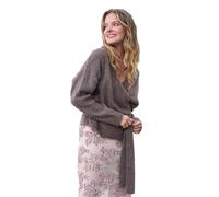 Miss Goodlife Damen Pullover Cache Couer Big Heart MG13394, Heart, Lightbrown/neonpink, M