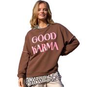 miss goodlife Relaxed Fit Sweatshirt mit Rundhalsausschnitt in Schoko, Größe L
