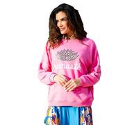Miss Goodlife MG11163 Damen Roundneck Sweatshirt Namaste Leo, Flash Rose, S