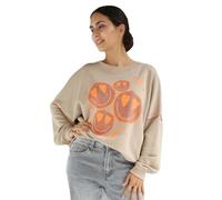 miss goodlife Relaxed Fit Sweatshirt mit Motiv-Print in Sand, Größe L
