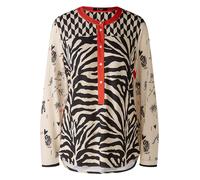 Miss Lagotte Bluse in Creme/Schwarz - Größe 34 | Damen Blusen