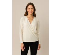 Miss Lagotte - Femininer Chic: Das Wrap-Shirt von Miss Lagotte offwhite - Gr. - 36
