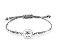 Miss Lovie Armband Lebensbaum Damen Stoff Baum Des Lebens Mädchen Silber Mit Edelstahl Cabochon Anhänger