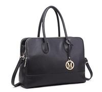 Miss Lulu Aktentasche Handtasche 13 Zoll Laptoptasche Arbeitstasche Schultertasche Messenger Bag Retro Elegant Damen