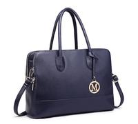 Miss Lulu Aktentasche Handtasche 13 Zoll Laptoptasche Arbeitstasche Schultertasche Messenger Bag Retro Elegant Damen