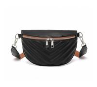 Miss Lulu Bauchtasche Damen Umhängetasche Crossbody Bag mit verstellbarem und abnehmbarem Breiten Riemen