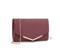 Miss Lulu Clutch Damen Abendtasche Elegante Kettentasche Damen Tasche Clutch Bag Handtasche Hochzeit Umhängetasche Mädchen klein Umhängetasche