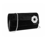 Miss Lulu Clutch Damen, Elegante Envelope Pochette, Vegan Wildleder Handtasche Klein Clutch Umschlag Crossbody Schultertasche Tasche Abendtasche