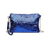 Miss Lulu Clutches Damen Kleine Kettentasche Damen Brieftaschen Umhängetasche Clutches Schultertasche Party Pailletten Synthetische