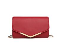 Miss Lulu Damen Clutch Elegante Umschlag Abendtasche mit Kette Hochwertige Handtasche für Hochzeit Party und Abschlussball
