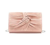 Miss Lulu Damen Clutch Tasche Abendtasche für Hochzeit Große Schleife Weich mit Feinem Glitzer Synthetik Handtasche Abschlussball Party Urlaub Taschen