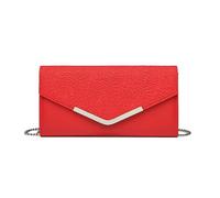 Miss Lulu Damen Clutch Tasche Geblümt Spitze Klutch Elegante Umhängetasche mit Kette Umschlag Handtasche Klein für Hochzeit Valentinstag