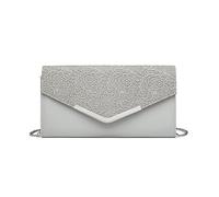 Miss Lulu Damen Clutch Tasche Geblümt Spitze Klutch Elegante Umhängetasche mit Kette Umschlag Handtasche Klein für Hochzeit Valentinstag